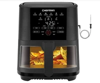 CHEFMAN 5-Quart Digital Air Fryer w/ Temperature Probe Easy View Black (U67K)