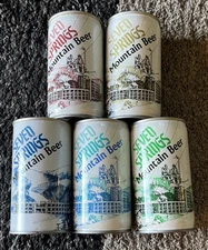 Vintage Seven Springs Mountain Beer Complete 5 Can Set Pittsburgh Pa