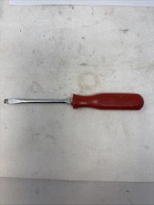MAC TOOLS 1/4" FLAT TIP SCREWDRIVER RED HARD HANDLE - USA - PNRB4A SLOT SLOTTED