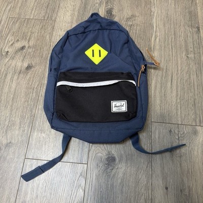 herschel backpack blue and black Herschel Youth Backpack Navy Black School Bag Classic Kids Bookbag Preowned