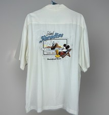 Disneyland Resort Camp Shirt Mens Large Mickey Mouse Hawaiian Island Paradise