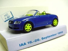 1:87 RIETZE 1999 AUDI TT Roadster "IAA 1999" blue RARE & COLLECTIBLE MODEL CAR !