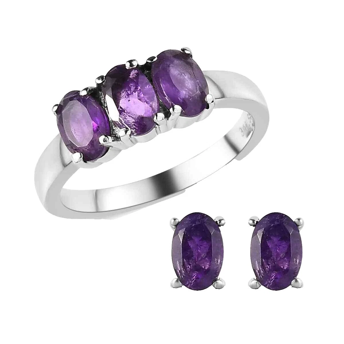 Наборы бижутерии аметистовые модные аметистовые камни аметист
