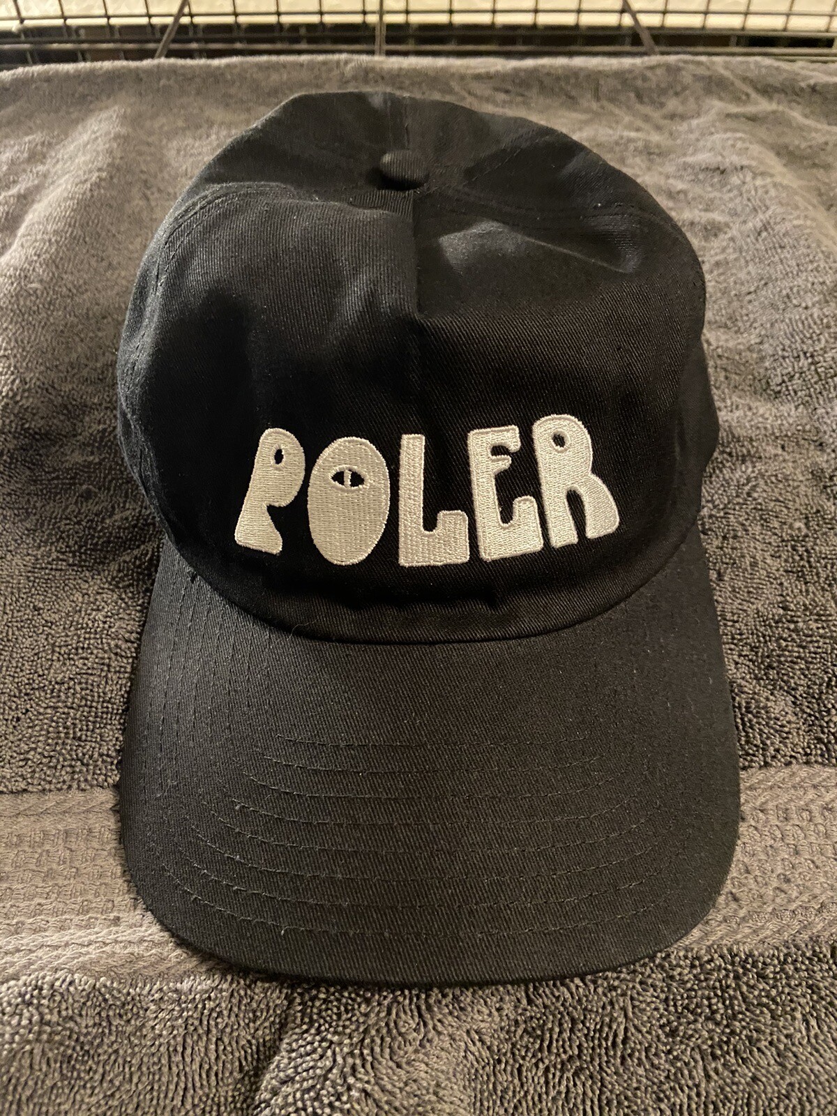 Poler Black Snapback Hat Camp Stuff Skateboard Sn… - image 1