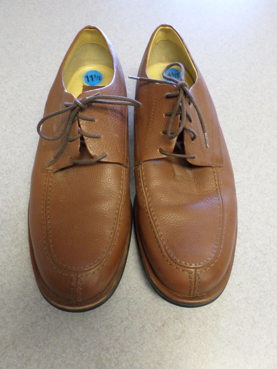 Steve Madden brown leather, split toe oxfords. Men display picture 2