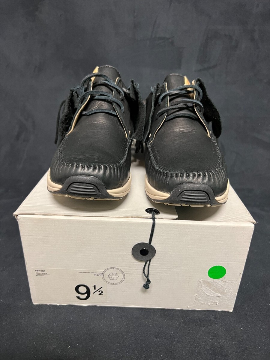 VISVIM FBT ELK LOW TOP SNEAKER 0115201001001 BLACK US 9.5