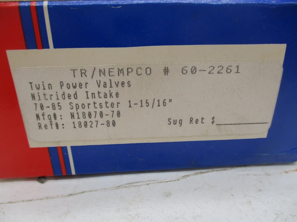 Harley Davidson Twin Power Valves Nitrided Intake 70-85 Sportster XL 18027-80 - Imagem 2 de 4