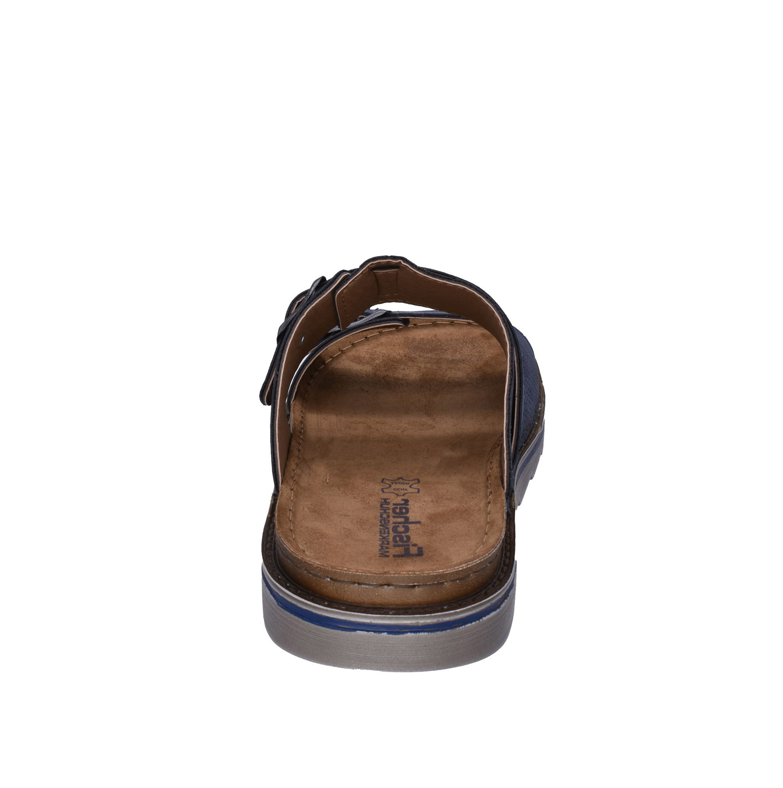 SAOLA Fischer Sandalo Uomo Due Cinghie Sole In Pelle Lars 526661