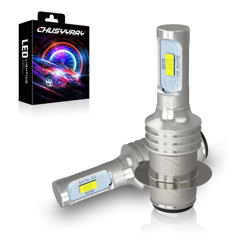 2pcs H6 LED Headlight Bulb Lamp 6000K For Yamaha YFZ450R Rhino