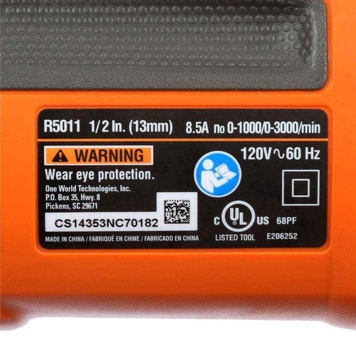 RIDGID 8.5 Amp Corded 1/2 in. Heavy-Duty Hammer Drill - Picture 11 of 14