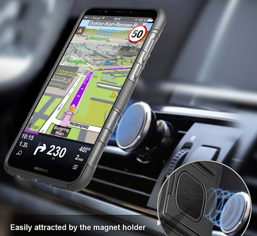 Black Rugged Grip Case with Stand Belt Clip Holster for Samsung Galaxy S20 Plus - Picture 6 of 11