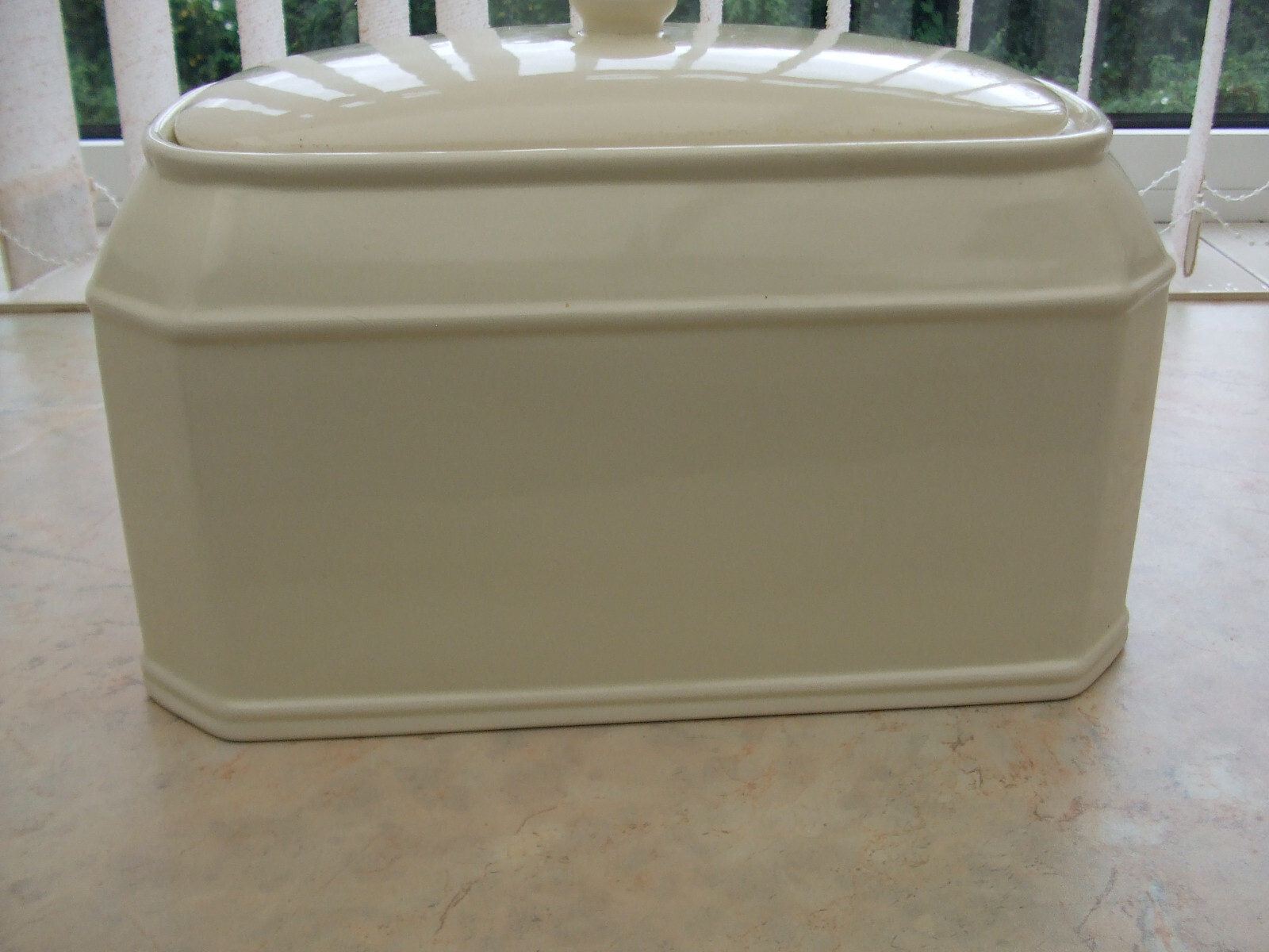 Cream Ceramic Bread Bin eBay