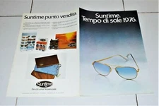 SUNTIME Suntime 1976 Advertising Leaflet Glasses Catalog Lenses Brochure