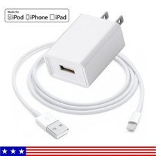 USB Fast Charger Wall Adapter For iPhone 14 13 12 11 XR iPad Charging Cable Lot
