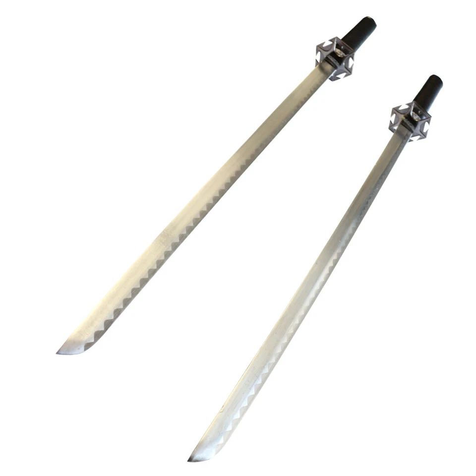 Defender 2 Pc 28" Ninja Sword Set Wood Handle With Black Nylon Cord Wrapped - image 3 of 4
