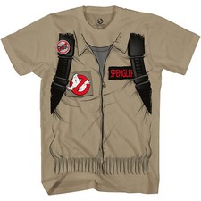 Ghostbuster SPENGLER Adult Halloween Cosplay Costume T-shirt with Back Print