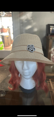 Beautiful stub bowler hat with patterned flower adjustable  display picture 3
