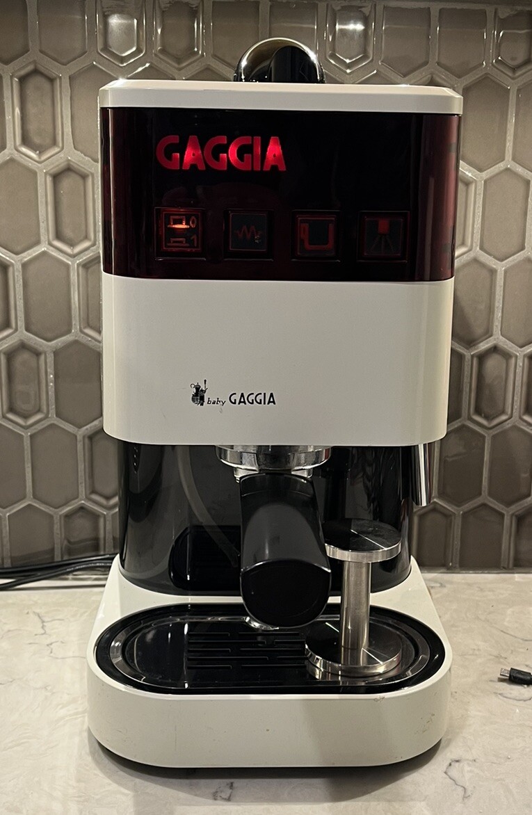 Vintage Baby Gaggia Espresso Machine in White Tested Working eBay