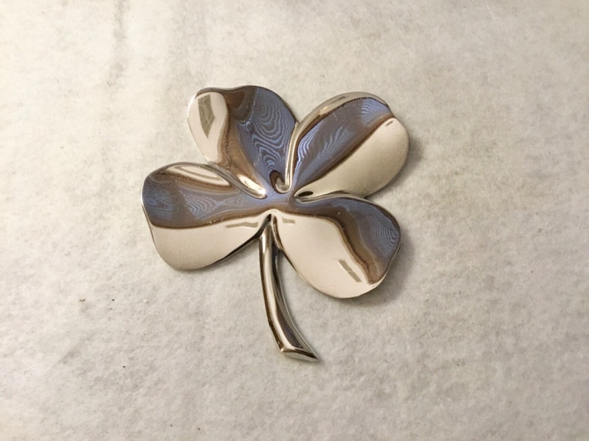 Vintage Gerity G48 Four Leaf Clover Shamrock Paperweight | eBay