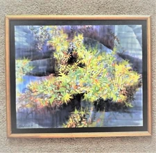 Howard Besnia Abstract Still Life Watercolor Painting Flowers Floral