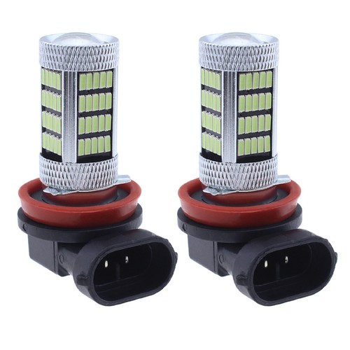 2Pcs Ice Blue H11 H8 Car Truck Pickup Fog Lights Driving Lamp 92-SMD LED Bulbs - Picture 9 of 12