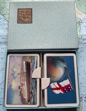 Twin Box c1960 Saville Shaw Shipping Line Playing Cards