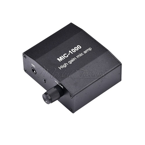Bron En Conditioning Microfoon Versterker Microfoon voor Audio Amp High Gain 1000 Keer Versterking Accessoire Set Kit Voorversterkers Bron En Conditioning Microfoon Versterker Microfoon voor Audio Amp High Gain 1000 Keer Versterking Accessoire Set Kit Voorversterkers