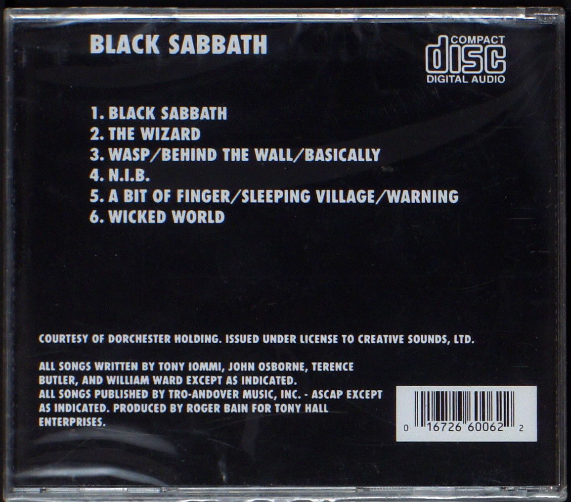 Black Sabbath - Black Sabbath I - CD [03] USA (SEALED) | eBay