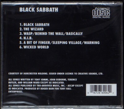 Black Sabbath - Black Sabbath I - CD [03] USA (SEALED) | eBay