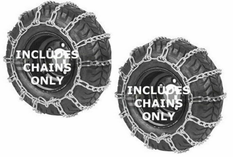 Set 2 Snow Thrower Tire Chains 13X500X6 12.5X4.50X6 12.5X450X6 Two Link