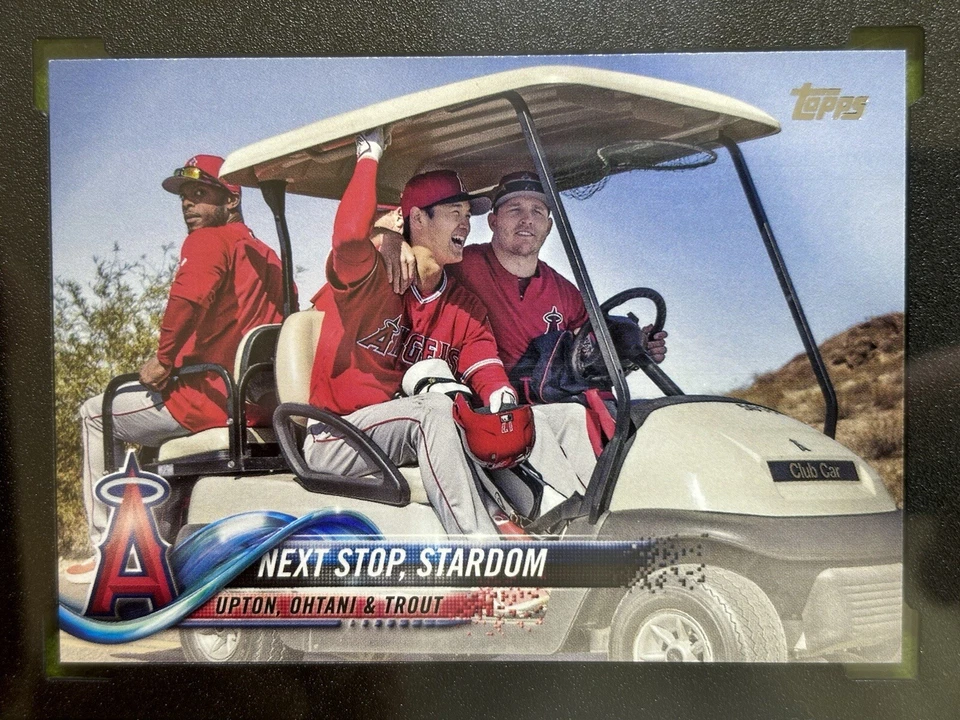 10 tarjetas de novato Shohei Ohtani Mike Trout SGC 10 Justin Upton 2018 Topps actualización radiocontrol Foto 3 de 4