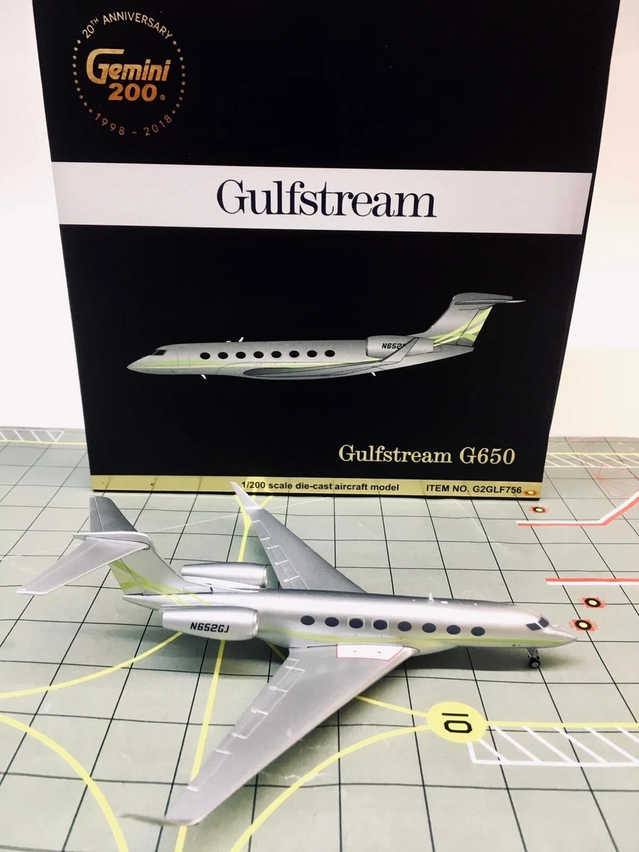 Gulfstream G650 gemini 200 航空機模型（Gulfstream G650