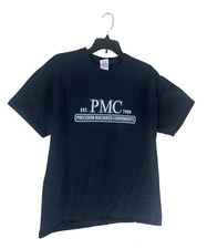 PMC Precision Machined Components Men's Graphic Tee T-Shirt Black size Large