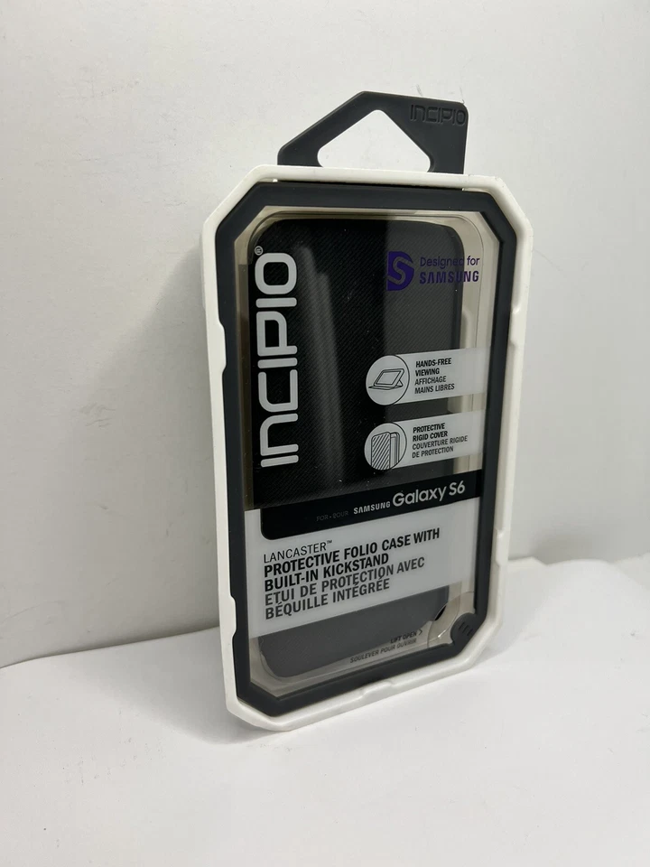 Funda tipo folio Incipio Samsung Galaxy S6 Lancaster - Negra Foto 2 de 4