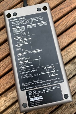 TELECOMMANDE / REMOTE SONY RX353CE AUTO SEARCH CONTROL
