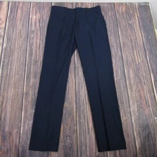 Perry Ellis Portfolio NEW Men Slim Fit Stretch Dress Pant Golf Navy Blue 30x32