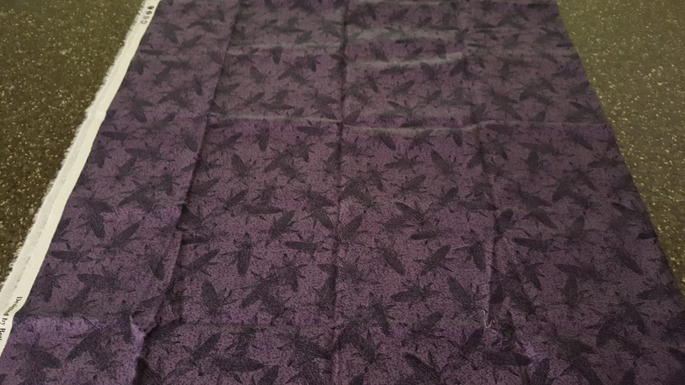 1 yd Fall Corn on the Cob Beth Ann Bruske David Textiles Dark Dusty Purple - Image 3 of 3