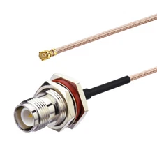 4x U.fl to RP-TNC female male bulkhead pigtail cable RG178 20cm for WIFI Antenna