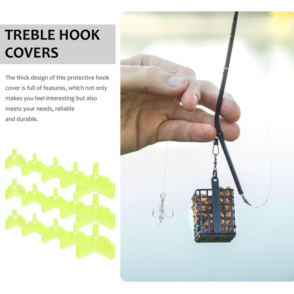 100 Pcs Thicken Hook Guard Fishing Lures Protector Fishhook Hat eBay