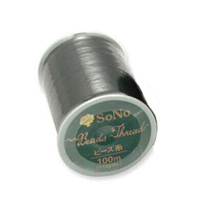 SoNo Beading Thread Size B Gray 43776 100m Spool 330DTEX Sonoko Nylon