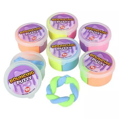 12 PC Bouncing Putty Kids Toys Prizes Party Favors