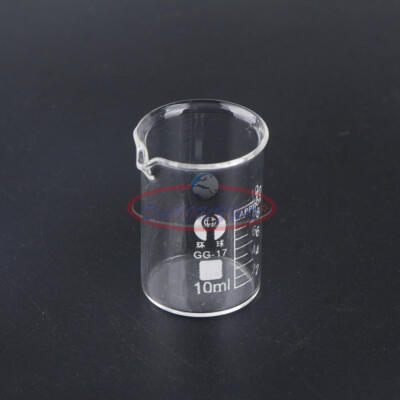 New 1PC 10 mL Chemistry GG17 Laboratory Beaker, Borosilicate Glass Beaker #E1