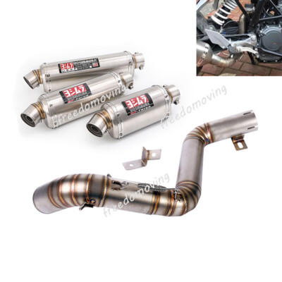 Mid Exhaust Link Pipe Muffler Silencer 51mm Modified For DUKE 390 200 2012-2016