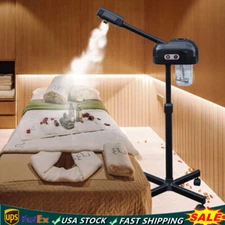 Black Pro 2 in 1 Facial Steamer Ozone Beauty Salon Spa Salon Equipment Skin Care