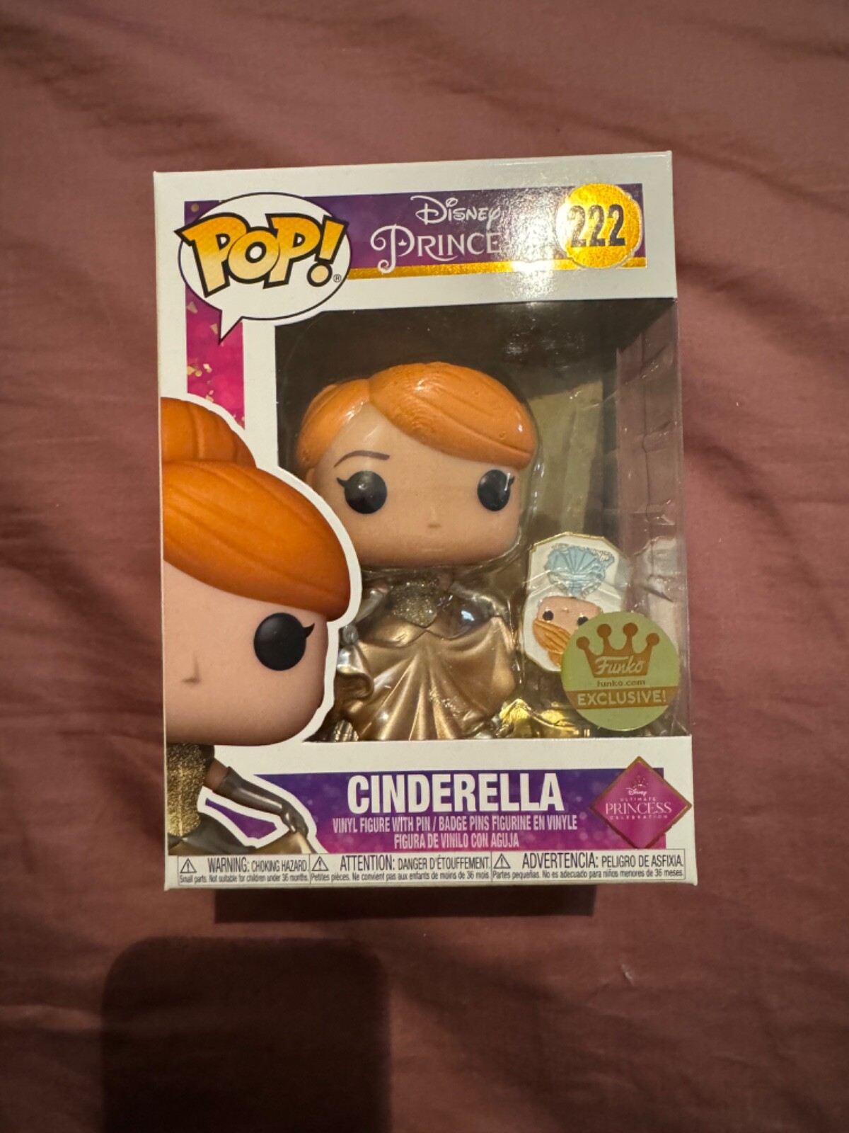 Funko Pop! Vinyl: Disney - Cinderella - Funko (Exclusive) #222 Gold/Ultimate