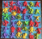 Lot figurines diverses Monster In My Pocket. Série 1 et 4