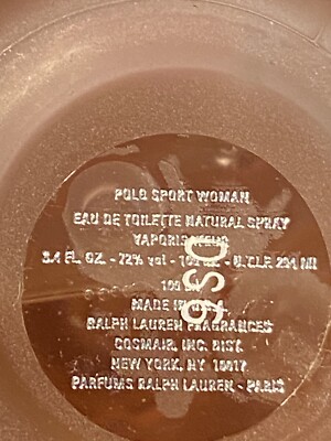 RALPH LAUREN Polo Sport Women 3.4 oz / 100 ml Eau De Toilette