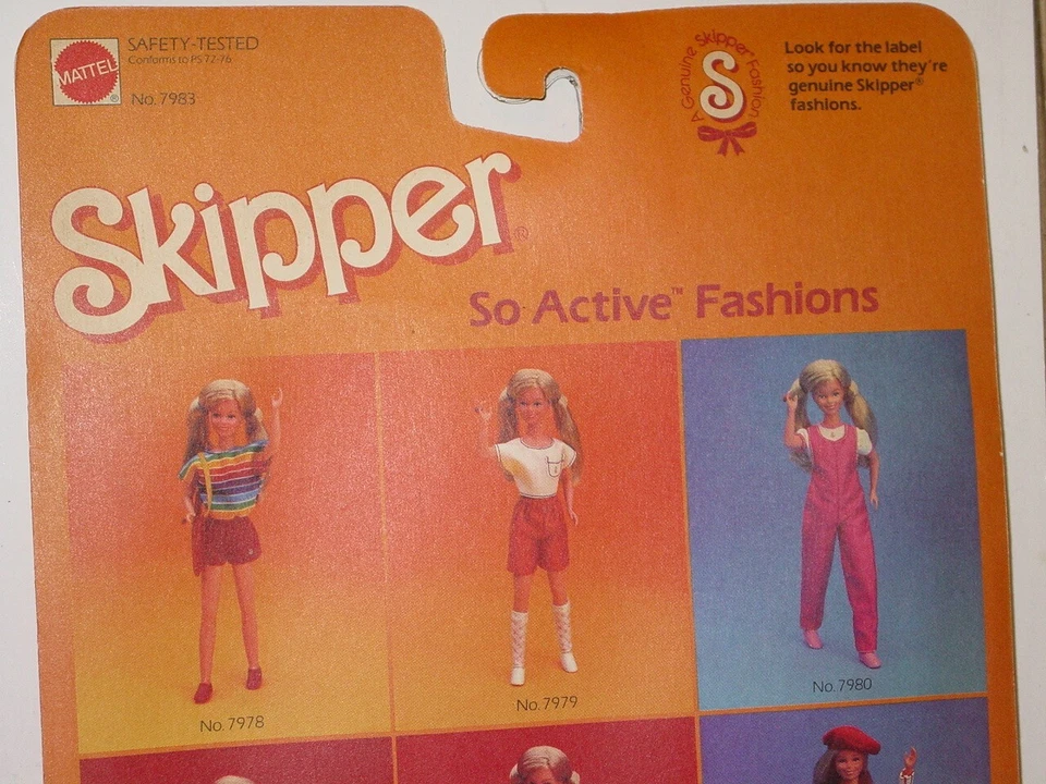 Barbie Mattel 1984 patrón tan activo traje de moda nuevo todavía en paquete #7983 Foto 4 de 4