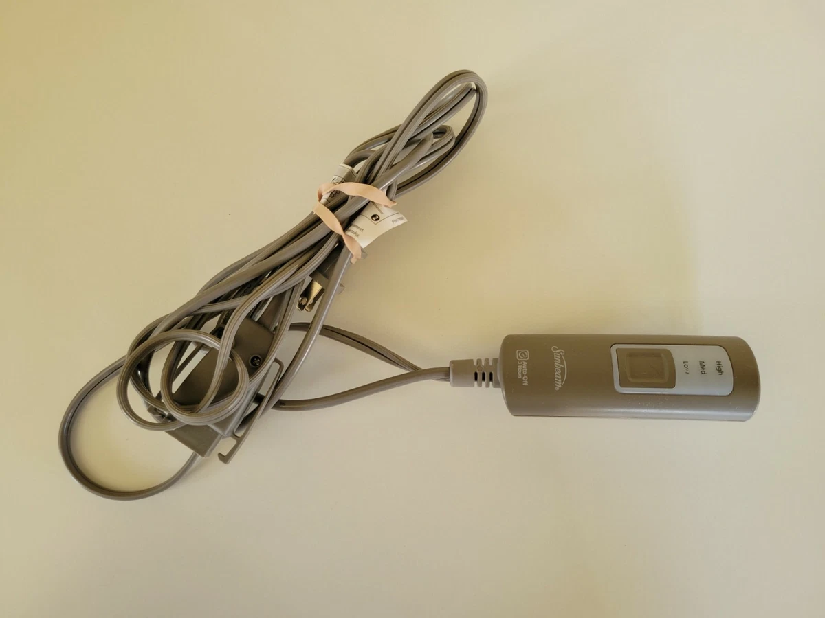 Sunbeam 3-Hour Auto Off Style T85B Electric Blanket Power Supply Plug 3  Prong | eBay