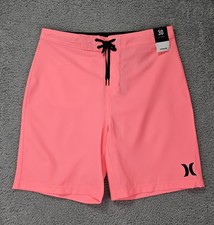 Hurley Phantom Board Shorts Men  s 30 Pink 20  Swim Surf Drawstring NWT